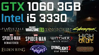 GTX 1060 3GB - i5 3330 - 16GB RAM in 2023 - Test in 12 Games