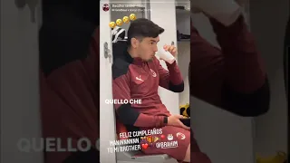 Theo Hernandez Birthday Wishes to Brahim Diaz 🎁 - Hernandez Instagram Storie - 03.08.21 - AC Milan