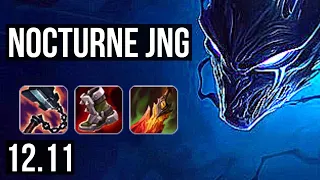 NOCTURNE vs ZAC (JNG) | 6/0/13, 2.6M mastery, 900+ games, Dominating | KR Master | 12.11