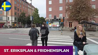 🇸🇪 Sweden, Stockholm - Walking around St. Eriksplan & Fridhemsplan #631