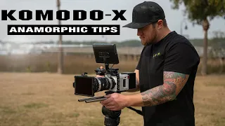 how to setup red komodo x for anamorphic filming