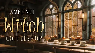 ✧˖° 🍁 Autumn Rainy Day ° Witch Coffeeshop 🍁°｡⋆  Coffee Making Sounds, Magic & Cats 🍂 ° ASMR Ambience