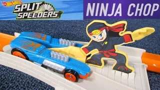 Hot Wheels Split Speeders Ninja Chop Track Set Play Set Review By RaceGrooves