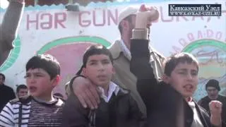 Митинг верующих в Нардаране (Азербайджан)