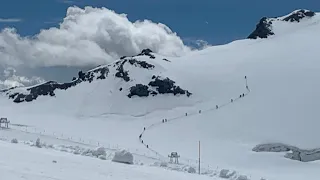 Summer skiing ⛷ in Passo Stelvio, 🇮🇹