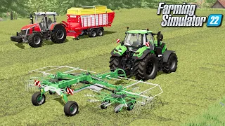 Zgrabianie i zbieranie siana - Farming Simulator 22 | #37