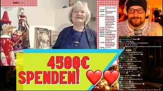 Gronkh surprises GRANDMA on Twitch! 4500€ DONATIONS! 6.1.2017 [BEST OF]