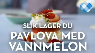 Pavlova med vannmelon oppskrift | TINE Kjøkken