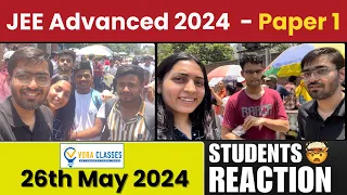 JEE advanced 2024 - Students reaction of Paper 1 | Kaise hua paper? Vora Classes