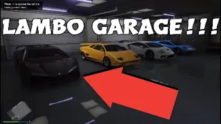 GTA 5 Online - So I made a lamborghini garage in gta 5 and this is how it turned out!