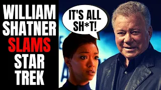 Williams Shatner SLAMS New Woke Star Trek! | Says Creator Would Be Rolling Over In His GRAVE!