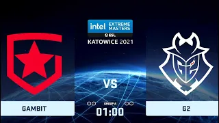 ГРУППА: А | Gambit vs G2 Esports  | IEM Katowice 2021 by @DED1CE & @LENINW
