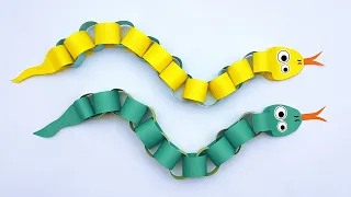 Moving Paper Toys Snake | DIY Easy Paper Crafts Toy Ideas | Amazing Paper Snake