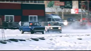 Winter Drift ( LADA , Bmw , Mercedes ) | зимний дрейф