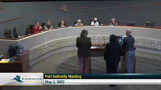 May 3, 2022 Bloomington Port Authority Meeting