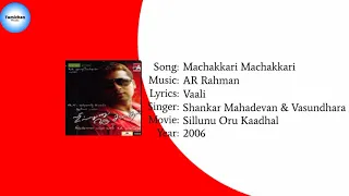 Sillunu Oru Kaadhal - Machakkari Machakkari Song (YT Music) HD Audio.