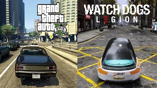 GTA 5 vs WATCH DOGS LEGION - Graphics and Physics Faceoff!