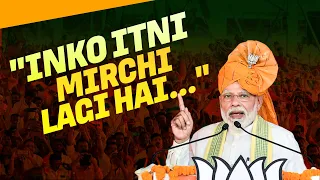 "Inko Itni Mirchi Lagi Hai..." PM Modi attacks Congress, reiterates "wealth redistribution" remark