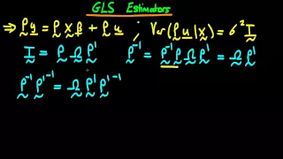 GLS estimators in matrix form - part 2