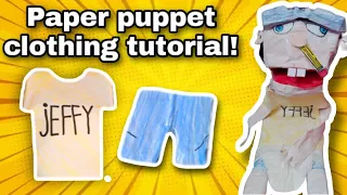 Paper Puppet clothing tutorial | PaperSML