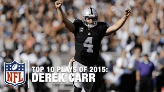 Top 10 Derek Carr Highlights of 2015 | NFL