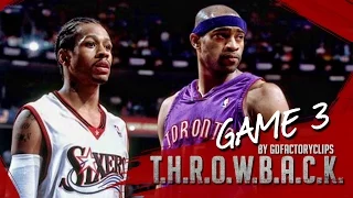 Vince Carter vs Allen Iverson Duel Highlights 2001 Playoffs ECSF G3 Raptors vs 76ers - VC with 50!