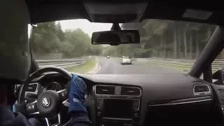 Heavy crash on the Nordschleife for a Swift - Onboard Golf 7 GTI - 09.10.2016