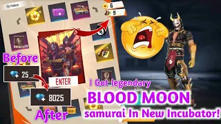 New Blood Moon Incubator Returns I Got Golden Samurai Bundle & Rip My 13,000 Diamonds Garena Free 🔥