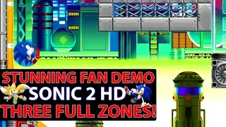 Sonic 2 HD Gameplay - STUNNING Fan Made Sonic - CHEMICAL PLANT and DOWNLOAD LINK!