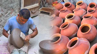 pottery making With clay | earthen pot making | clay pot pottery | ceramic earthen pot |