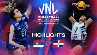 🇷🇸 SRB vs. 🇩🇴 DOM - Highlights | Week 1 | Women's VNL 2024