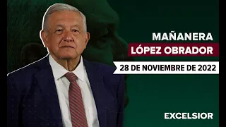 Mañanera de López Obrador, conferencia 28 de noviembre de 2022