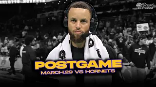 Warriors/Hornets Postgame, Steph, CP, TJD, Coach Kerr Reactions | March 29, 2024