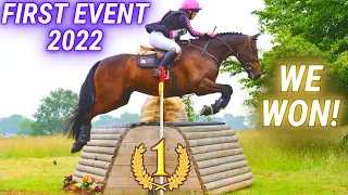 FIRST EVENT 2022 WINNER! | EVENTING ALL 3 HORSES! || VLOG 59