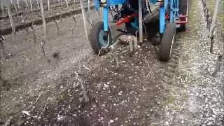 K.U.L.T. Fingerhacke im Weinbau, 2015, finger weeder in vineyards, bineuse viticole