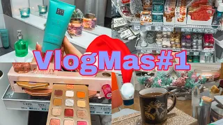 VlogMas#1 🎄 Пробуем Косметику из Адвентов, Украшаем Дом к Рождеству , Покупки Продуктов