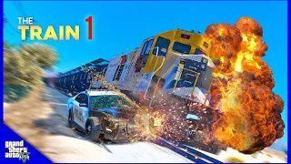 Speeding Train | Action movie - prisoner Steals Train (gta v machinima)