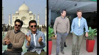 Tom Cruise With Indian Actors Anil Kapoor And Amir Khan. Most Famous Actor In Hollywood.