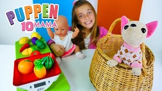 Puppen Mama - Wir gehen auf den Markt – Lehrreiches Video