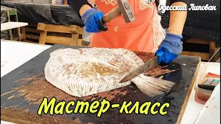 Как разделать КАМБАЛУ Одесса 2020 Рыба Рынок Привоз мастер класс обзор Одесский Липован