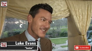 Luke Evans gushes about working with Emma Watson and Josh Gad at Beauty and the Beast UK Premiere