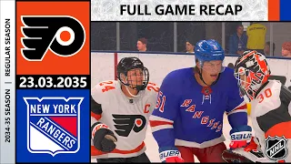 NHL 24 - Philadelphia Flyers vs New York Rangers | Regular Season, Game 75 | 23.03.2035