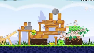 Angry Birds. Энгри Бердс. Птички атакуют свиней на стройке.