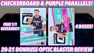 OPTIC RETAIL IS FINALLY HERE! | 2020-21 Panini Donruss Optic Basketball Retail Blaster Box Review x4