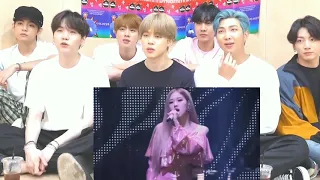 bts reaction to blackpink 'Kiss and Make Up + Ment  (BLACKPINK DVD IN YOUR ARE SEOUL TOUR 2018)