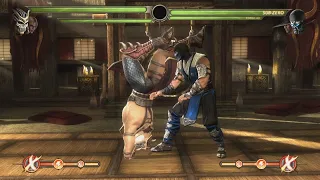 MK9 | X-ray glitch of all characters on Shao Kahn