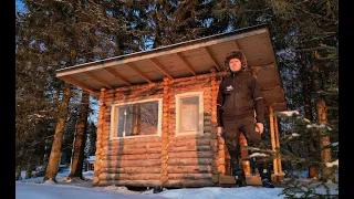 I built a log cabin/sauna from scratch