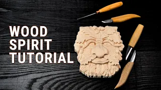 Wood Spirit Tutorial with Wood Carving Relief Techniques