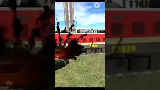 TRAIN 🚂 BLASTING 💸 IN INDIAN BIKE 🚲 DRIVING 3D#gaming #viralvideo #shortfeed