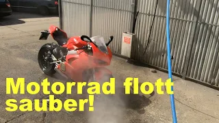 Motorrad waschen - schnell und effektiv